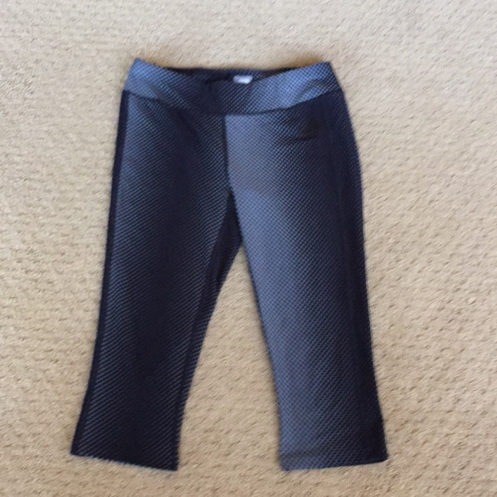 New North Face Leggings Black Gray Med Ret $75